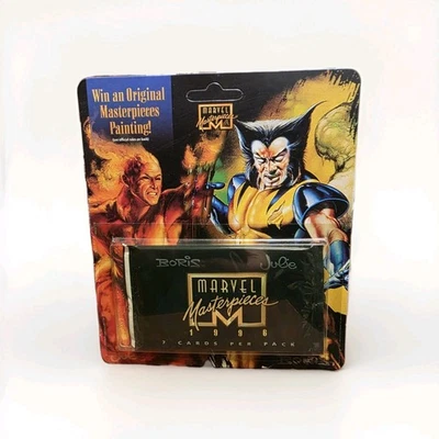 1996 Marvel Fleer Masterpieces Blister Pack Selado - Imagem 1 de 4
