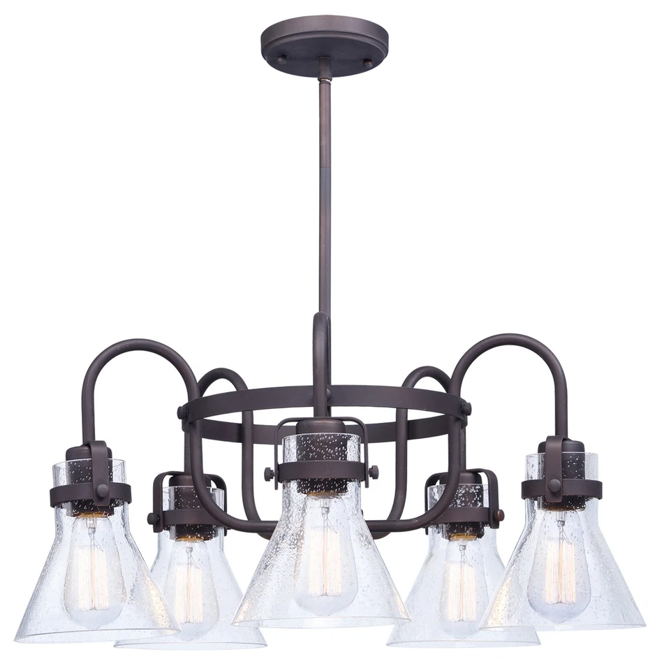 Maxim Lighting 26117CDOI Seafarer - Five Light Chandelier Oil Rubbed Bronze