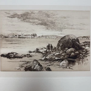 1888 Photo-Etching “General View Of Sitka” By Victor Perard, Alaska - Picture 1 of 6