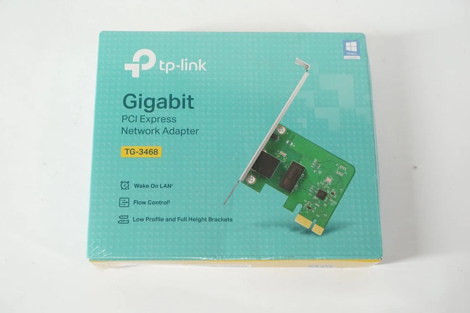 LAN Netzwerkkarke Gigabit RJ45 10 100 1000 Mbit/s PCIe TP Link Wake on LAN - Bild 1 von 1