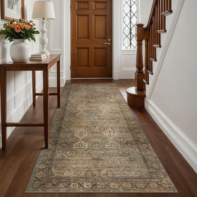 Alfombra Corredor Lavable 2x5 para Pasillo Entrada Cocina, Corredor Lavable a Máquina Foto 1 de 4