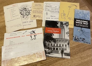 Lot of University of Texas Longhorns New Student Ephemera for 1957 - Picture 1 of 1