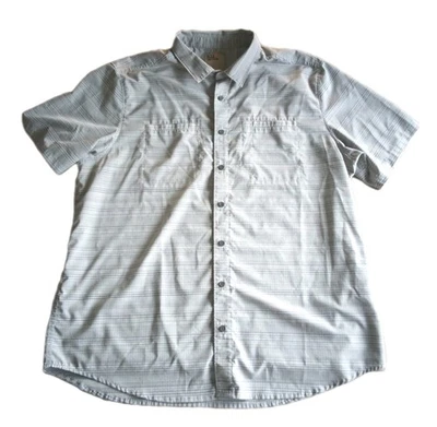 5.11 Tactical Snap Front Short Sleeve Shirt Men's Extra Large Gray Striped XL - Image 1 of 4