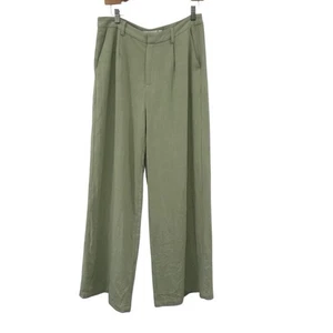 Pantalone Altar’d State donna L verde salvia Tessa lino vita alta gamba larga - Foto 1 di 4