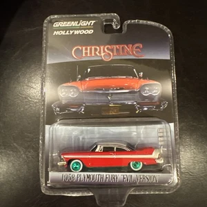 Greenlight Hollywood Die Cast 1:64 1958 EVIL VERSION CHRISTINE GREEN MACHINE - Picture 1 of 3