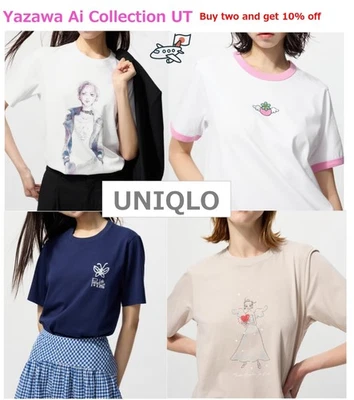 【Buy 2, get 10%】Ai Yazawa x UNIQLO UT Graphic Tee T-Shirt NANA Paradise Kiss