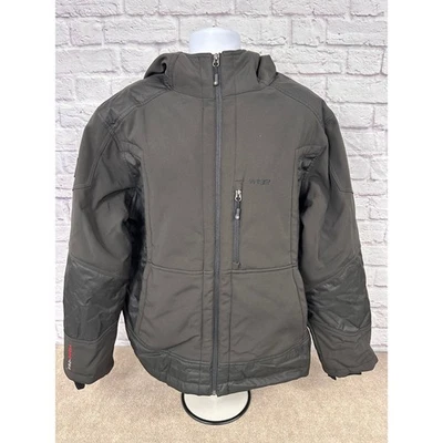 复古 W132 Pro Shell 连帽冬季滑雪滑雪板夹克男式中号深灰色 — 第 1/4 张图片