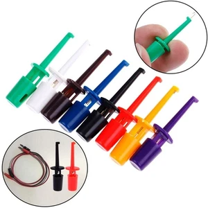 10Pcs Mini Test Probe Single Test Crocodile Clip Electronic Testing - Picture 1 of 6