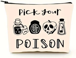 New Pick Your Poison Poison Apple Potion Cosmetic Bag 6.5" x 8.75" x 2" - NWT - Picture 1 of 1