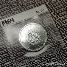 1964 Canada $1 Silver Dollar Coin - UNCIRCULATED Great Eye Appeal #coinsofcanada