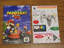 Mario Kart 64 Nintendo 64 N64 Game Manual & Operations Card