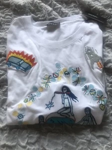 Diesel T Shirt Uomo Con Ricamo Taglia XL Bianca - Foto 1 di 4