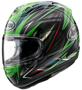 ◉Arai Full face helmet RX-7X Corsair-X RX-7X RADICAL BLACK Green S 55-56㎝ JAPAN - Picture 1 of 4