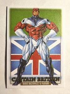 2024 Marvel Masterpieces '92 Platinum Captain Britain Canvas #15 - Picture 1 of 2