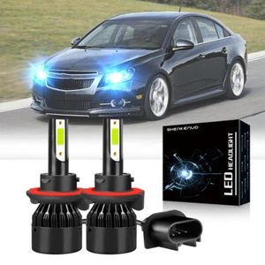 For Chevy Cruze 2011-2013 2014 2015 LED Headlight Hi/Lo Beam Bulbs 8000K 2x - Picture 1 of 10