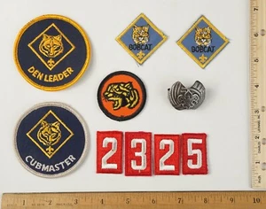 Lot Of 10 Vintage 80s Boy Scout Patches + Neckerchief Slide 1980s Tiger Patrol - Picture 1 of 5