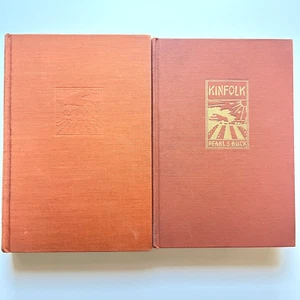 Lot of 2 Pearl S. Buck HC – Kinfolk (1949) & Fighting Angel (1936) John Day VTG - Picture 1 of 7