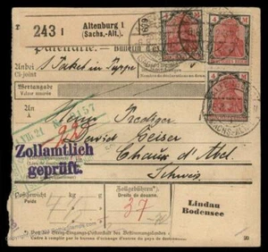 Deutschland 1921 Weimar Germania Wmk Brief Schweiz 96012 - Bild 1 von 2