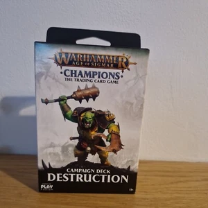 WARHAMMER AGE of SIGMAR CHAMPIONS Campaign deck DESTRUCTION trading cards - Picture 1 of 2