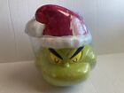 Dr. Seuss Ceramic Cookie Jar Grinch Stole Christmas Santa Hat New/Unused