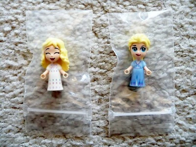 LEGO Disney Frozen - Original 2 Elsa Micro Doll Minifigs - New (pulled from set) - Image 1 of 2