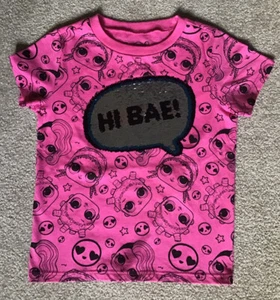 L.O.L. Surprise! Girls Flip Sequin T-shirt, Short.Sleeve, Size Small - Picture 1 of 4