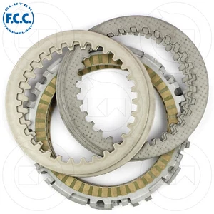 KIT COMPLETO SERIE DISCHI FRIZIONE ORIGINALI FCC PER YAMAHA T MAX TMAX 500 2008 - Foto 1 di 2