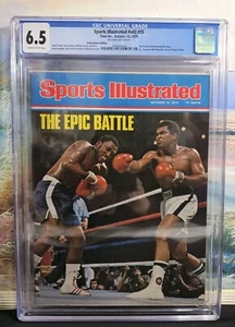 Muhammad Ali Sports Illustrated CGC 6.5 OW/W vs. Joe Frazier - 1975 - Picture 1 of 5