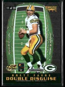 Brett Favre / Kerry Collins 1996 Pinnacle #14 doble disfraz - Imagen 1 de 2