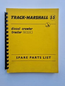 TRACK MARSHALL 55 DIESEL CRAWER TRACTOR PARTS CATALOGUE - Picture 1 of 2