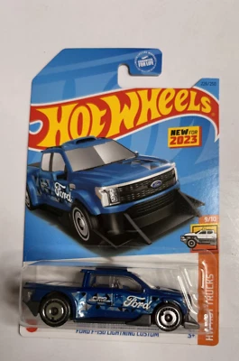2023 Hot Wheels - #226 Ford F-150 Lightning Custom BLUE - Image 1 of 2