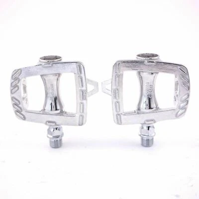 Pedales de bicicleta clásicos MKS GR-9 pista engranaje fijo plataforma de carretera - negro o plateado Foto 1 de 2