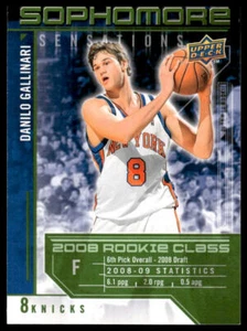 2009-10 Upper Deck #SS-DG Danilo Gallinari Sophomore Sensations New York Knicks - Picture 1 of 2