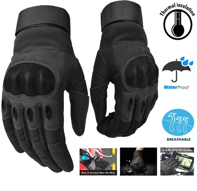 Winter Viper Motorcycle Motorbike Gloves Waterproof Thermal Tactical Paintball  - Image 1 of 4
