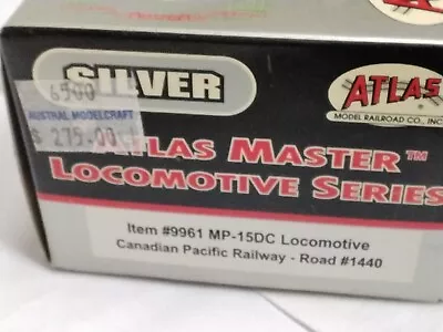 ATLAS HO  SILVER MP15 DC CANADIAN PACIFIC NUMBER 1 440 DCC READY - Image 1 of 3