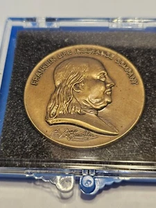 Benjamin Franklin Versicherungsmünze Springfield Illinois - Bild 1 von 6