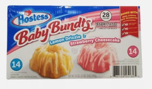 Hostess Baby Bundts Sorte 28 ct/32 oz (Zitronen-Nieselregen & Erdbeer-Käsekuchen) - Bild 1 von 4