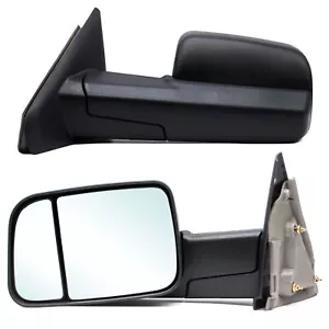 Pair Tow Mirrors For 03-08 Dodge Ram 1500/2500/3500 Manual Adjustment LH+RH - Foto 1 di 12