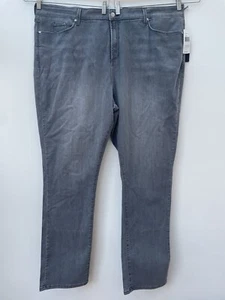 Jeans skinny NYDJ slim fit nuovi taglie forti 30UK EU56 grigio perla nuovi con etichette £149 - Foto 1 di 8