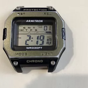 Reloj Armitron Resistente DIGI Cronógrafo Sin Correa 100m Resistencia al Agua M1216A - Imagen 1 de 9