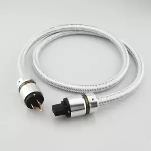 Cavo di alimentazione audio 16 mm audiofilo 5N OFC HiFi USA EU Schuko cavo di alimentazione - Foto 1 di 12