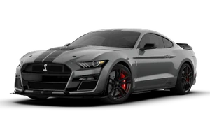 2020 Mustang Shelby GT500 Car Cutout STEEL SIGN Magnetic Grey Black Stripes - Picture 1 of 6