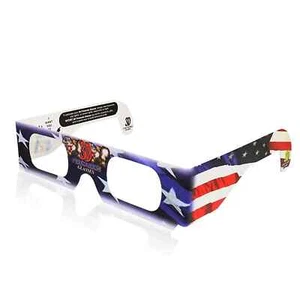 3D Fireworks Glasses -10 Pair -Patriotic Style -see rainbows on the 4th of July - Picture 1 of 2