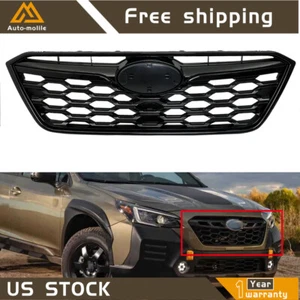 ABS Plastic Grill Front Upper Bumper Grille Black For 2020-2022 Subaru Outback - Picture 1 of 12
