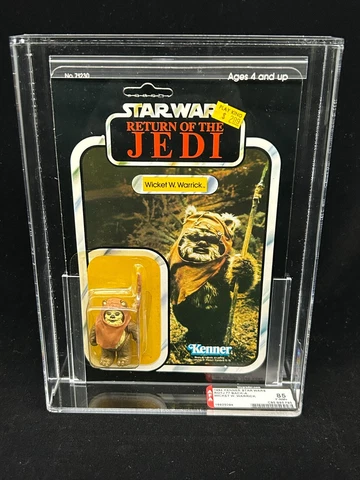 1983 Kenner Star Wars Wicket A Warrick ROTJ 77 Back A AFA 85Y (85/85/85) UP SPM Cover