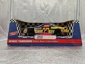 Jimmy Spencer Thunderbird Meineke 1:18 White Rose Diecast Bank Ertl Macau #12 - Picture 1 of 12