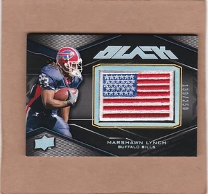 2009 Upper Deck Black Marshawn Lynch #22 139/250 American Flag Patch EX+ - Picture 1 of 2