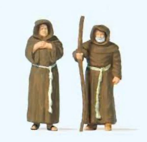 PR28220 Preiser OO/HO Scale Begging Friars Figure - Picture 1 of 1