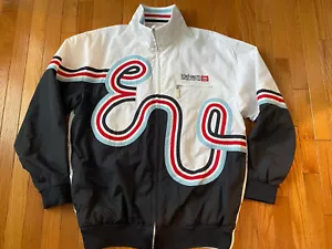 Marc Ecko Men's ACTUAL FACTUAL Zipper Front Track Wind Jacket Size L Blue, White - Picture 1 of 6