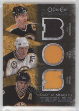 2007 O-Pee-Chee Premier Rare Remnants Triples Jerseys /50 Ray Bourque Adam Oates